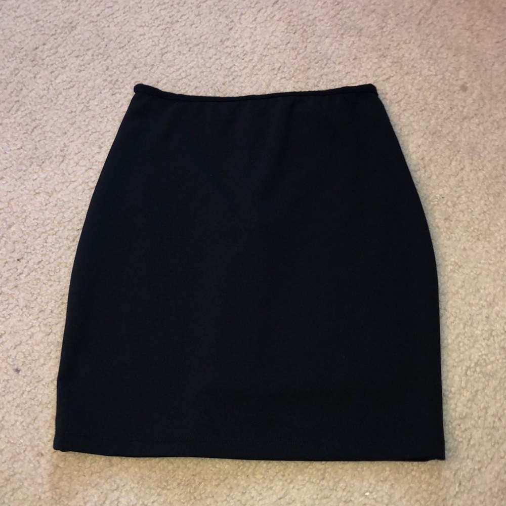 lulus black mini skirt